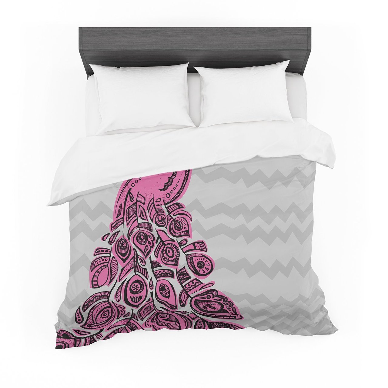 Brienne Jepkema ‘Peacock Pink’ Featherweight3D Customized Duvet Cover Bedding Sets