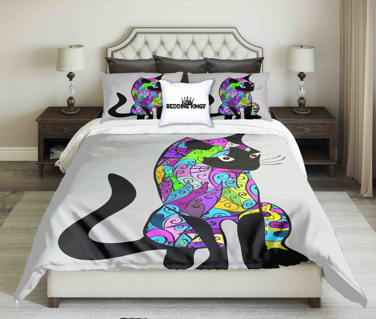 Bright Colour Cat | kings3D Customized Duvet Cover Bedding Sets