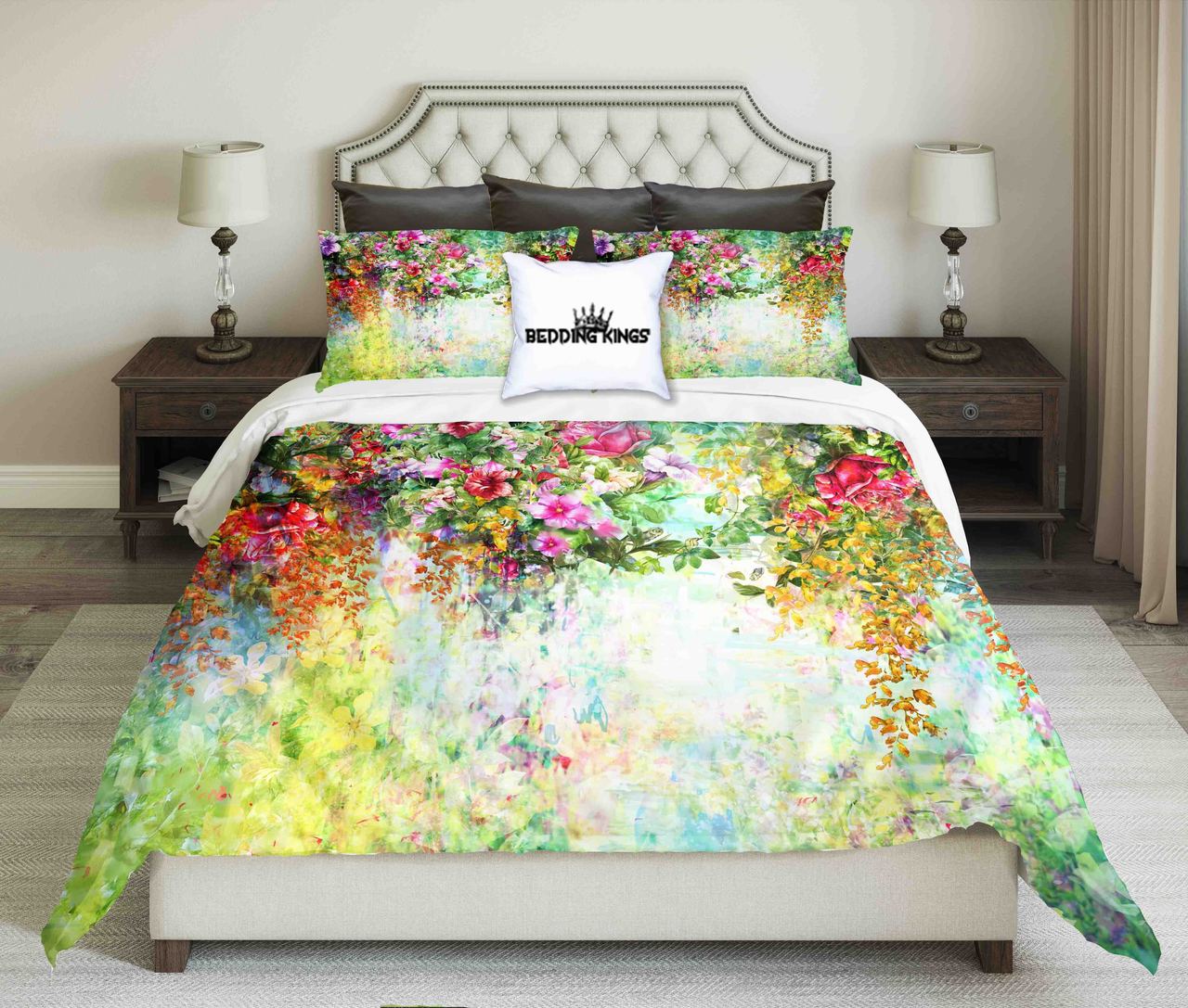 Bright Floral | kings3D Customized Duvet Cover Bedding Sets