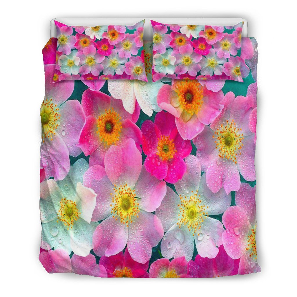 Bright Flowers Doona 3D Customized Duvet Cover Bedding Sets