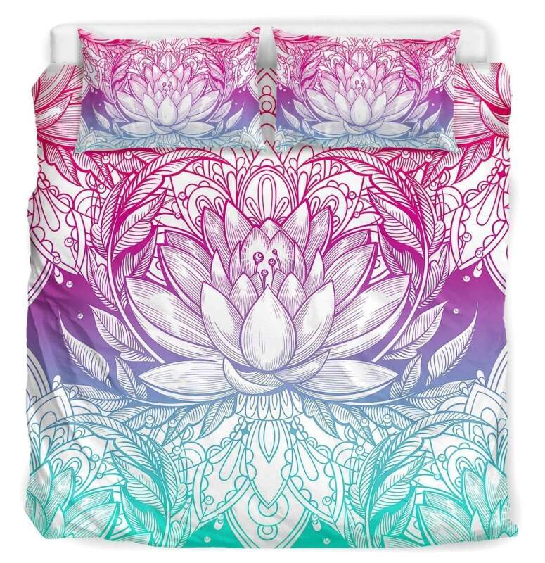 Bright Lotus Bedding Set