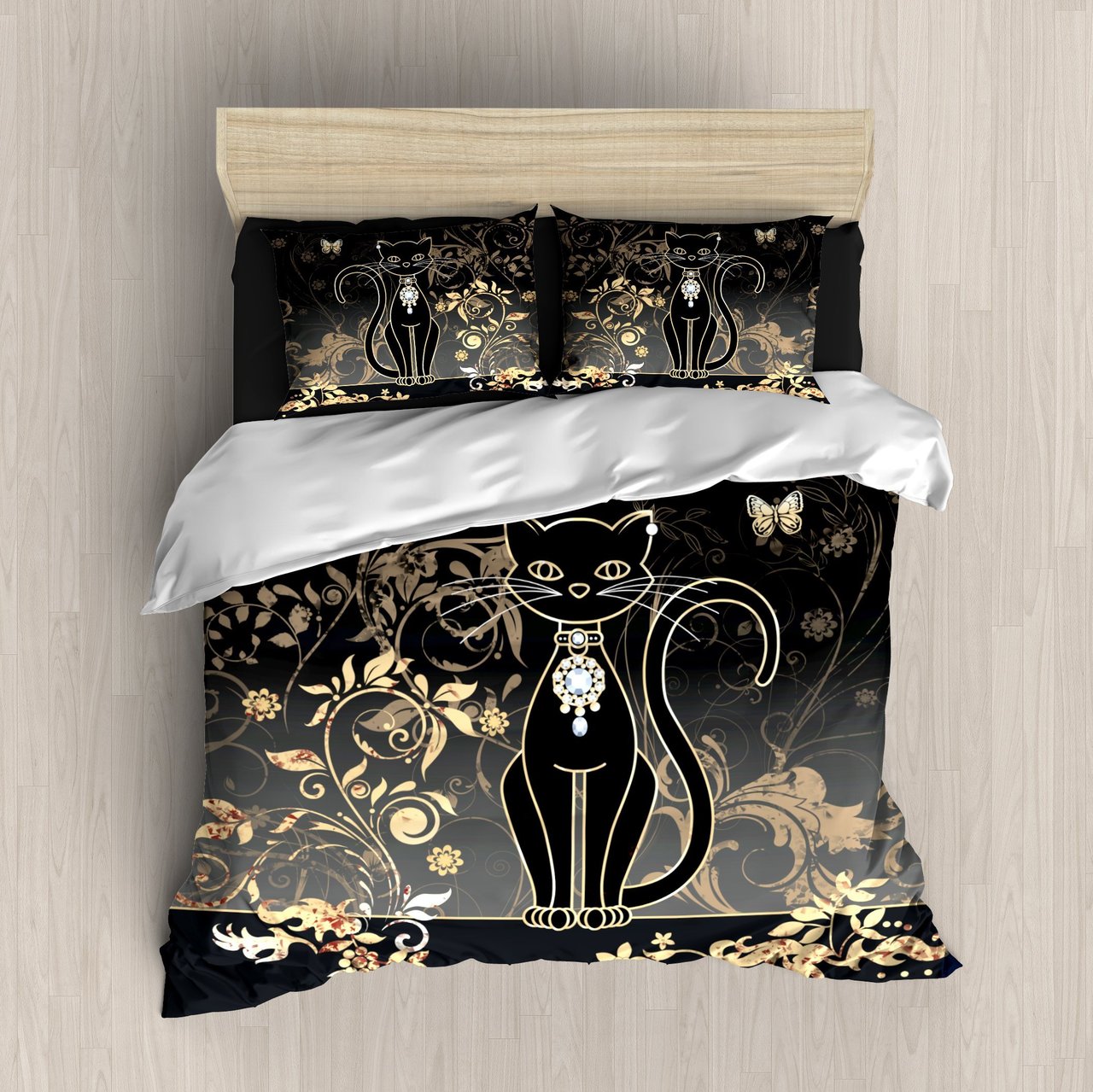 Brown Cat 3D Customized Duvet Cover Bedding Sets