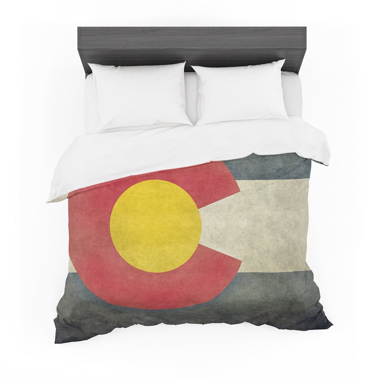 Brucetanfield ‘State Flag of Colorado’ Black Red Featherweight3D Customized Duvet Cover Bedding Sets