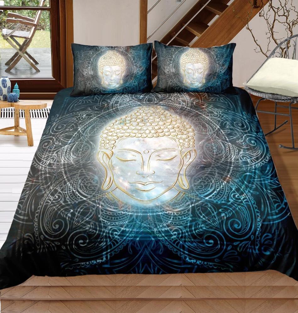 Buddha Lotus Mandala 3D Customized Duvet Cover Bedding Sets