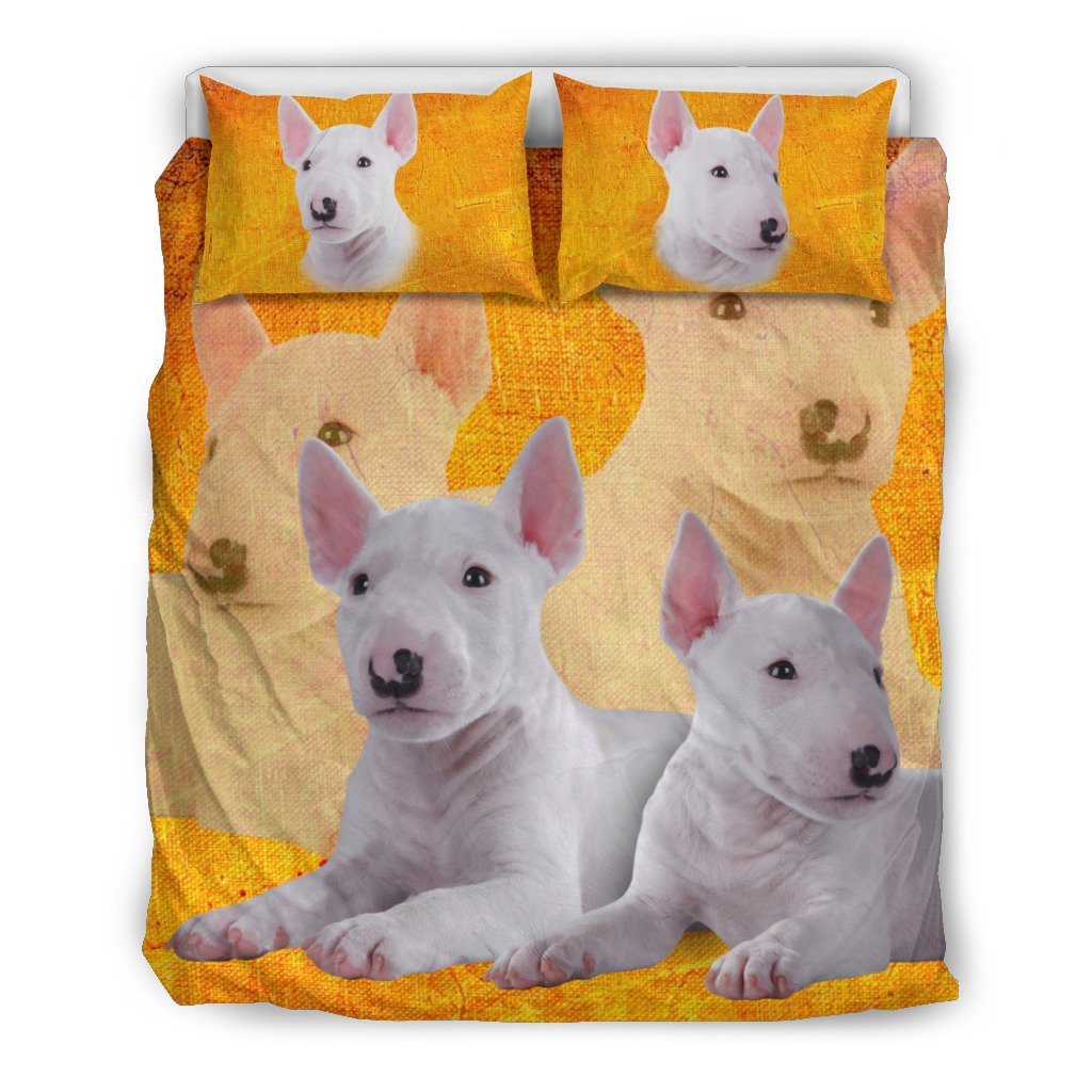 Bull Terrier Love 3D Customized Duvet Cover Bedding Sets