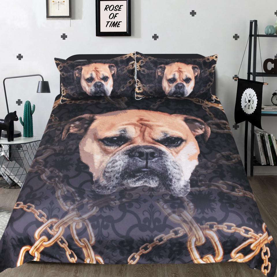Bulldog 3D Customized Duvet Cover Bedding Sets