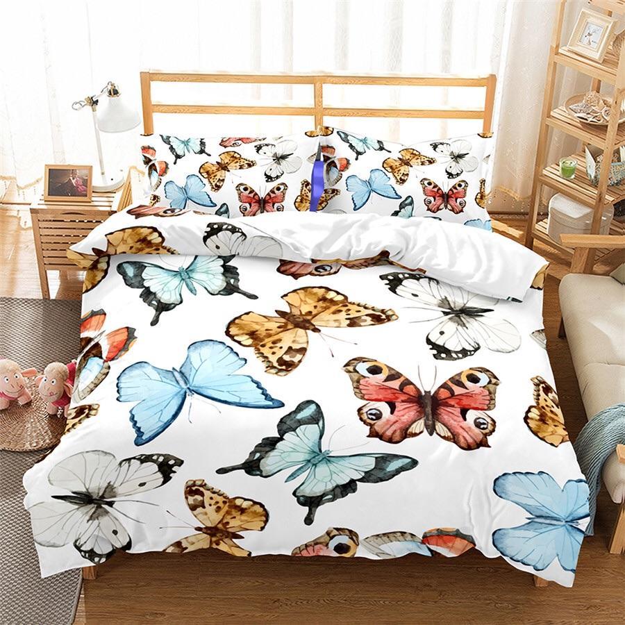 Butterflies 3D Customized Duvet Cover Bedding Sets