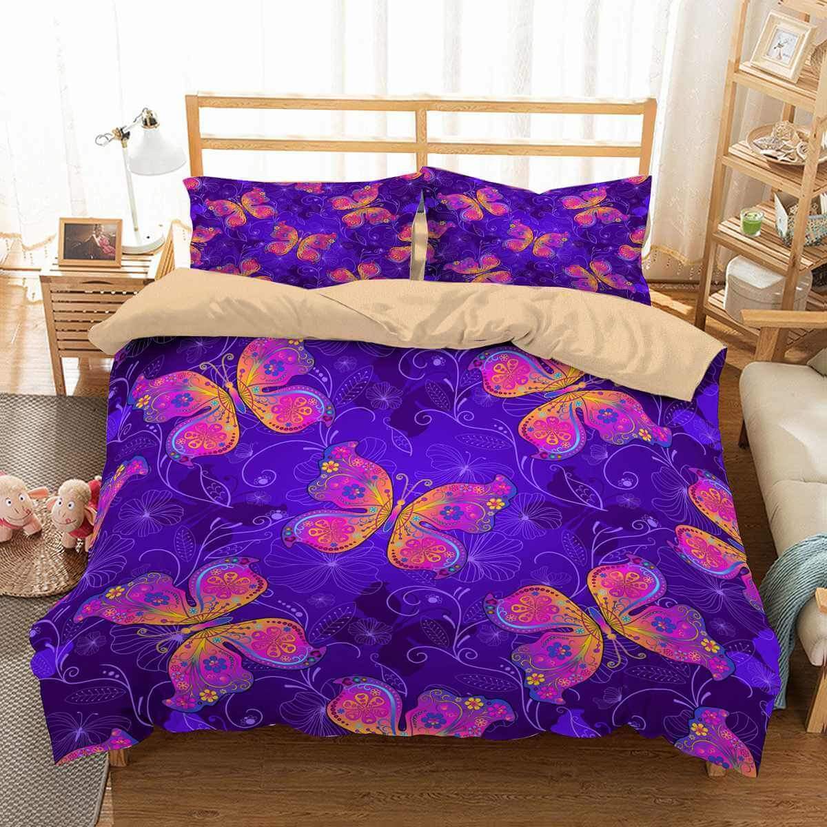 Butterflies 3D Customized Duvet Cover Bedding Sets