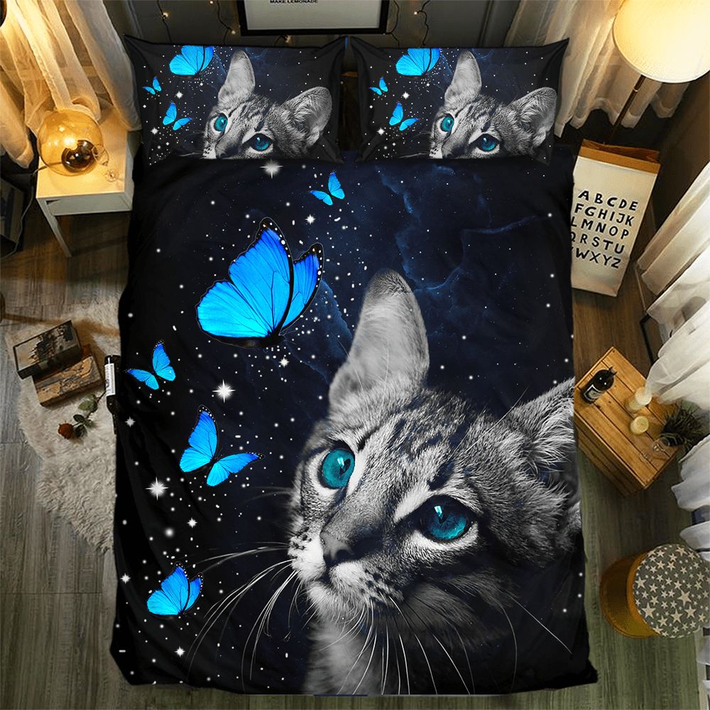 Butterfly And Cat 092023D Customized Duvet Cover Bedding Sets