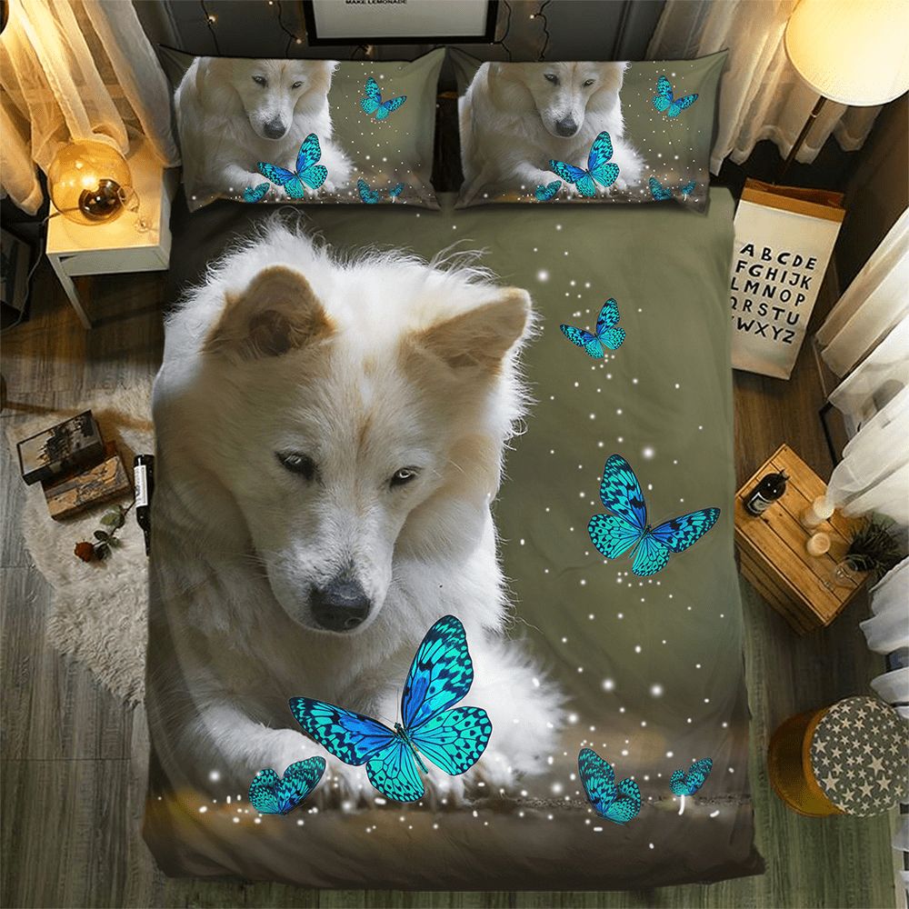 Butterfly And Dog 091933D Customized Duvet Cover Bedding Sets