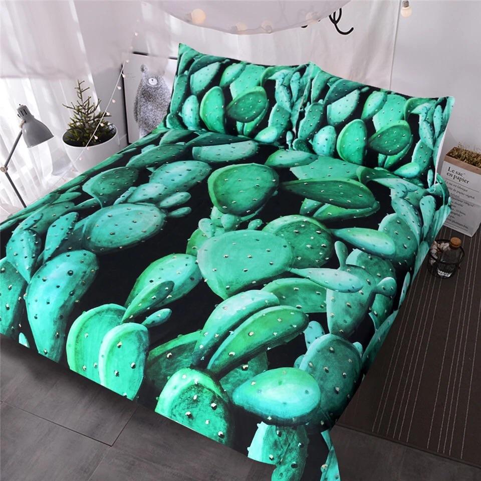 Cactus 3D Customized Duvet Cover Bedding Sets