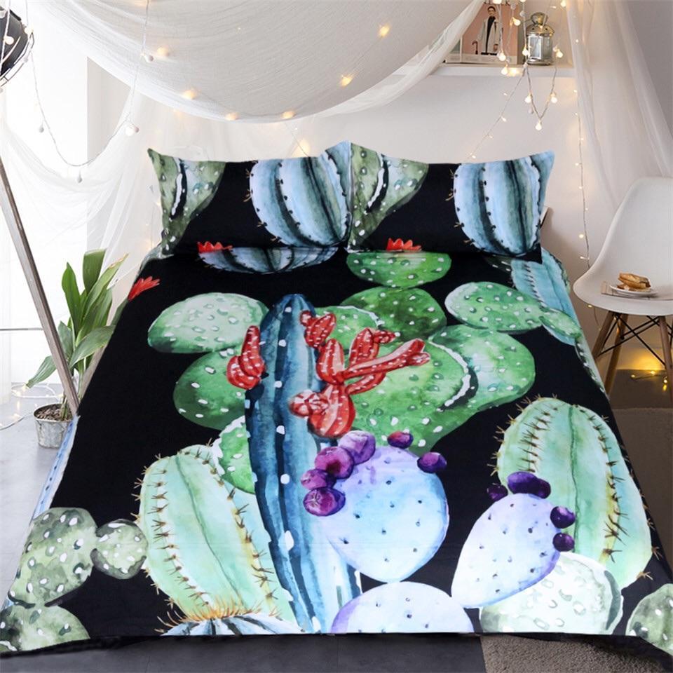 Cactus Plants 3D Customized Duvet Cover Bedding Sets