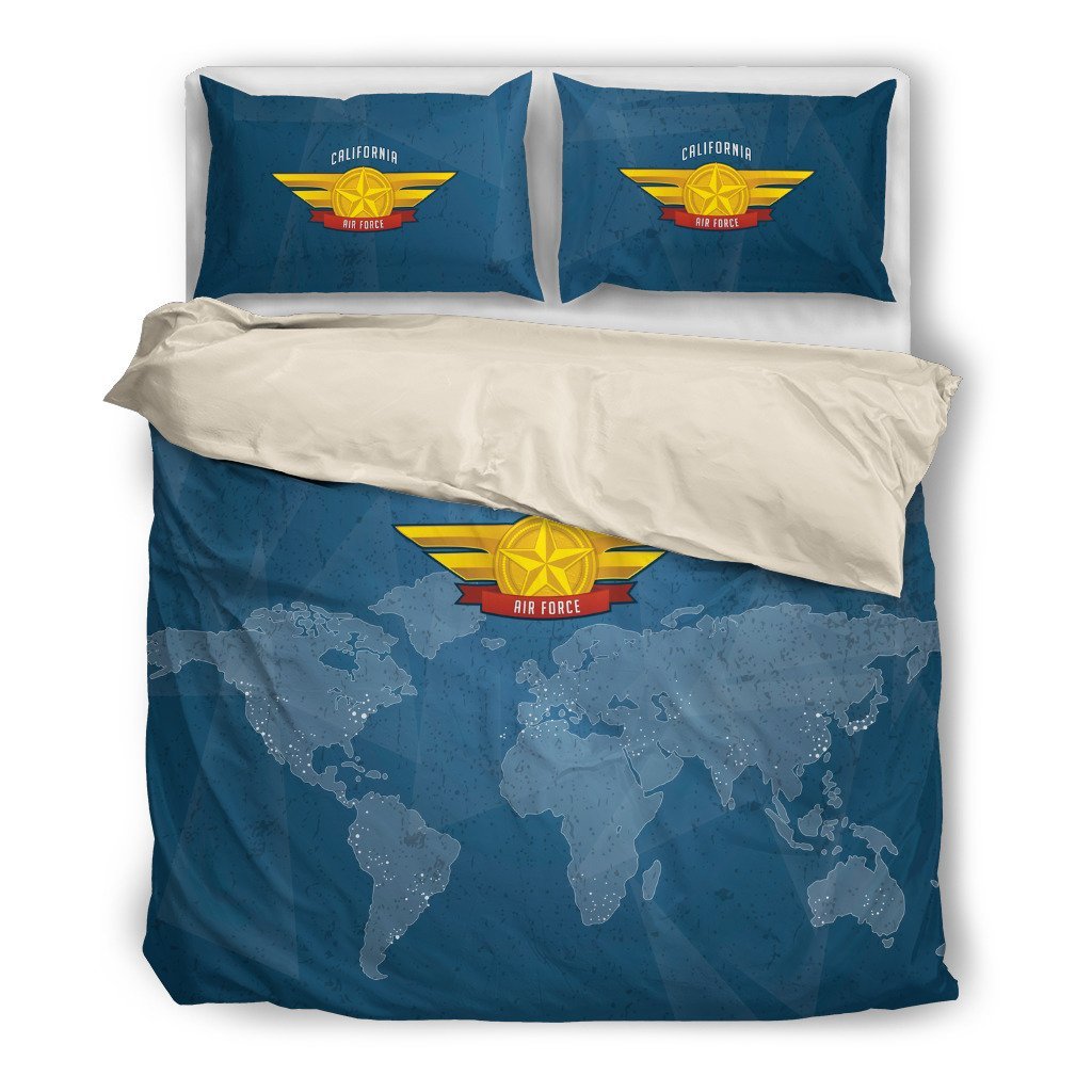 California Air Force 3D Customized Duvet Cover Bedding Sets