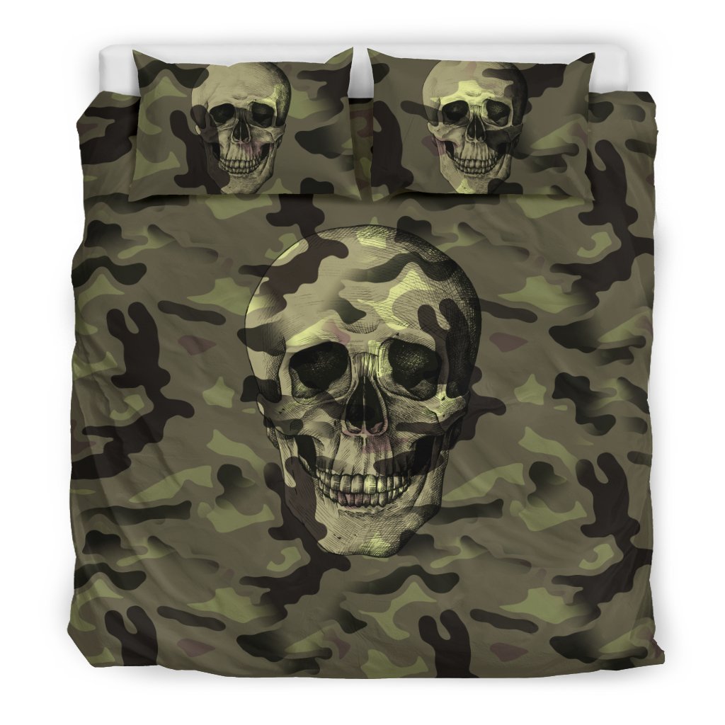 Camokull Camouflage withkulls3D Customized Duvet Cover Bedding Sets