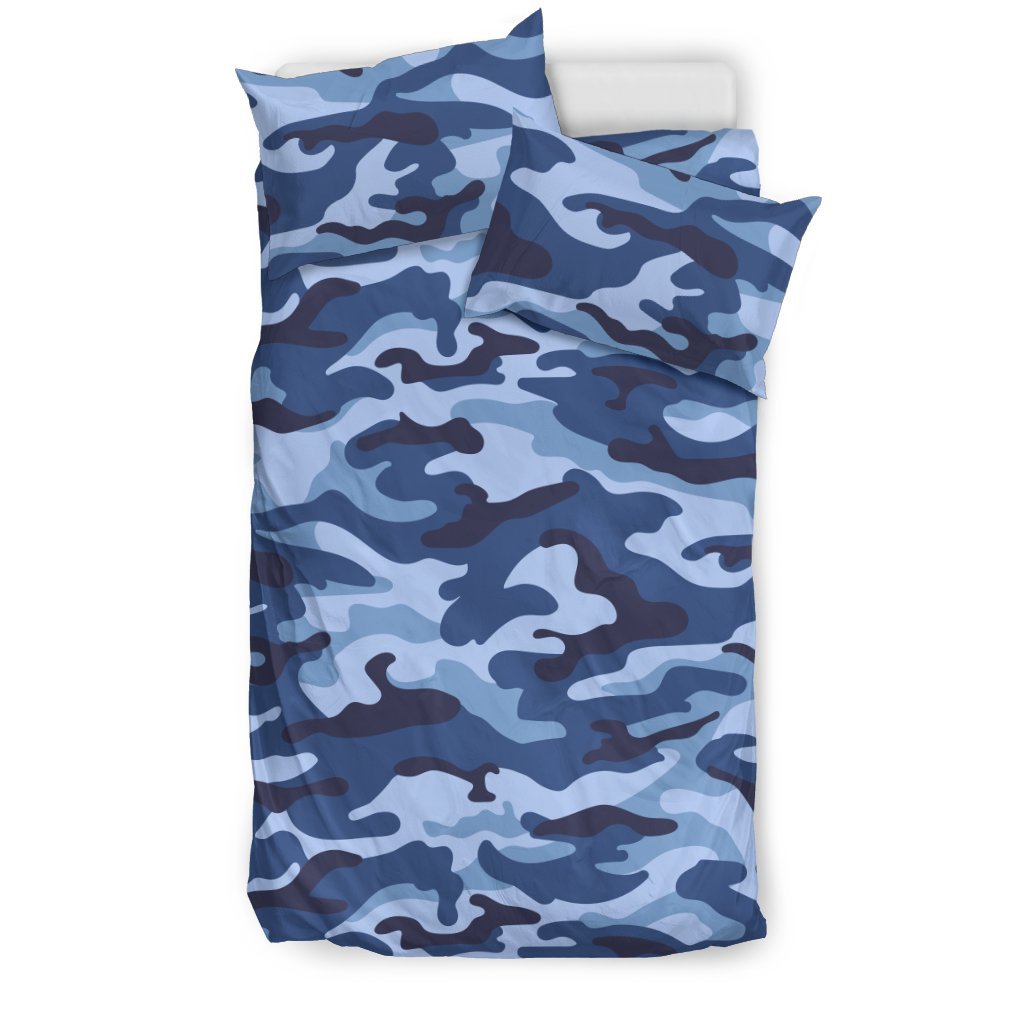 Camouflage Blue Camo Urban 3D Customized Duvet Cover Bedding Sets