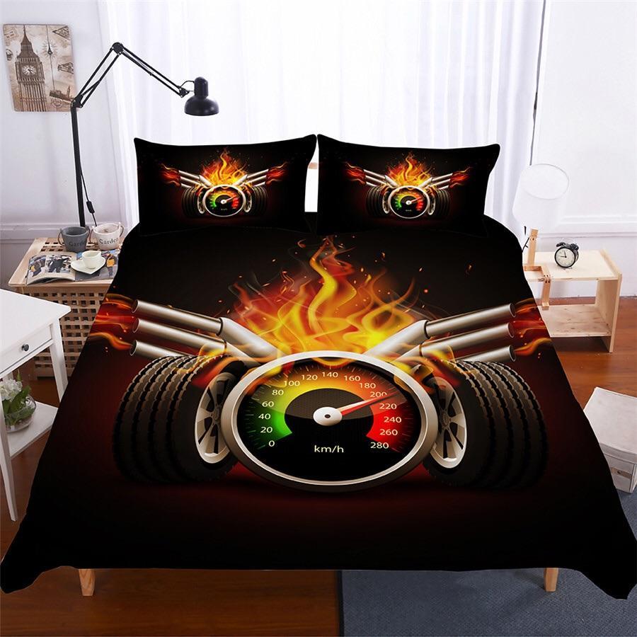 Car Racing 3D Customized Duvet Cover Bedding Sets