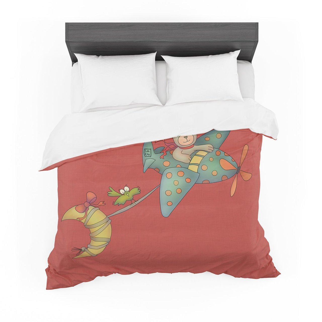 Carina Povarchik ‘I Will Bring You The Moon’ Bear Cotton3D Customized Duvet Cover Bedding Sets