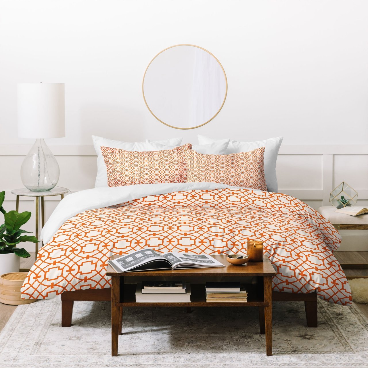 Caroline Okun Burnt Orange Umbria Duvet Cover Bedding Sets