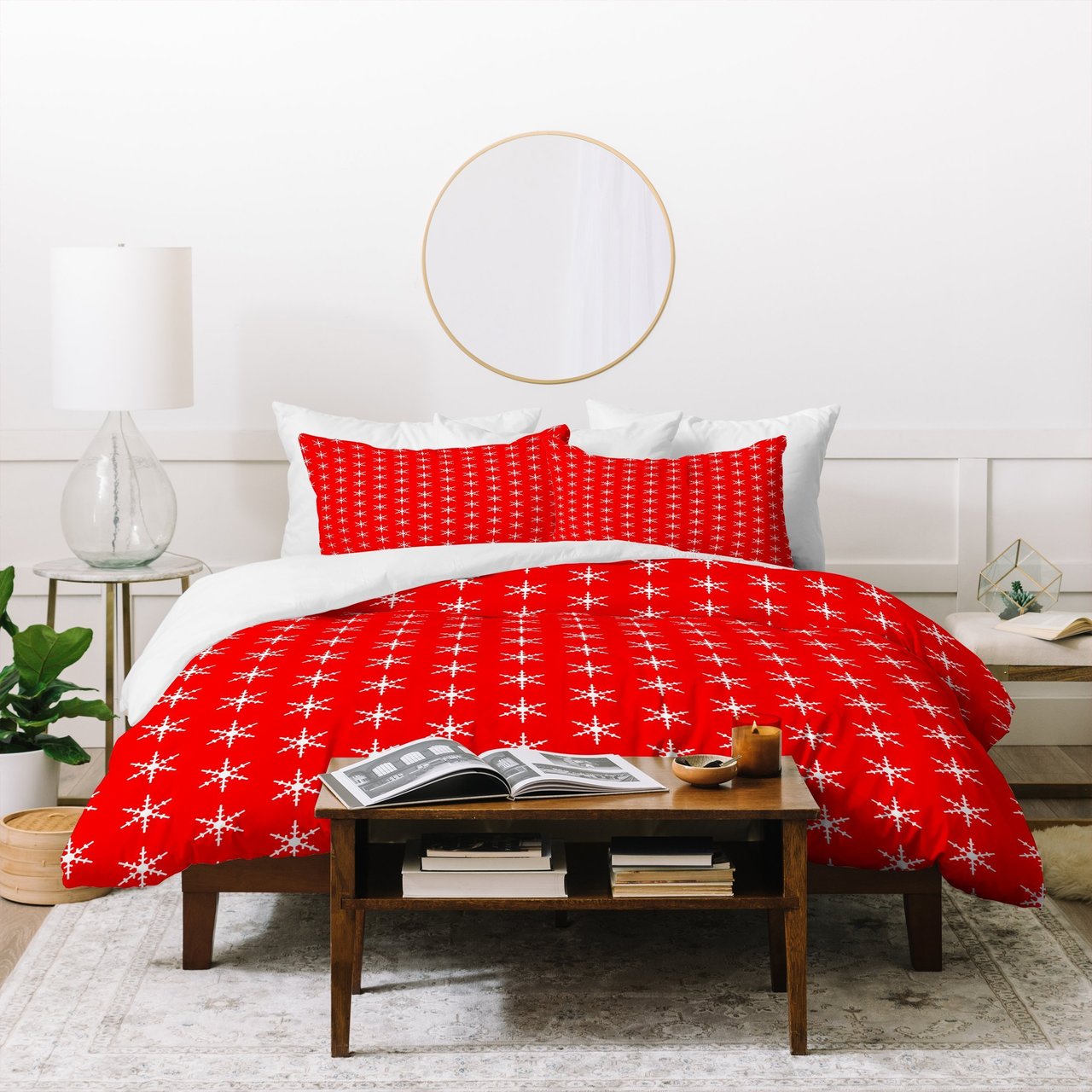 Caroline Okun Ruby Jingle Duvet Cover