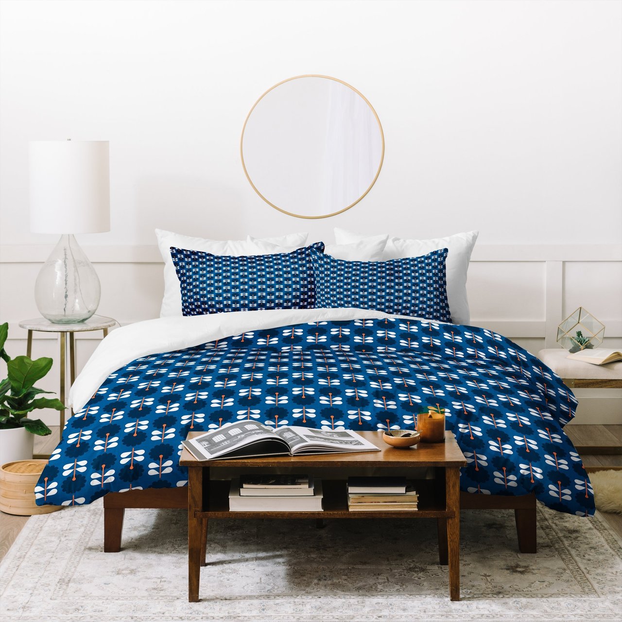 Caroline Okun Stockholm in Navy Duvet Cover
