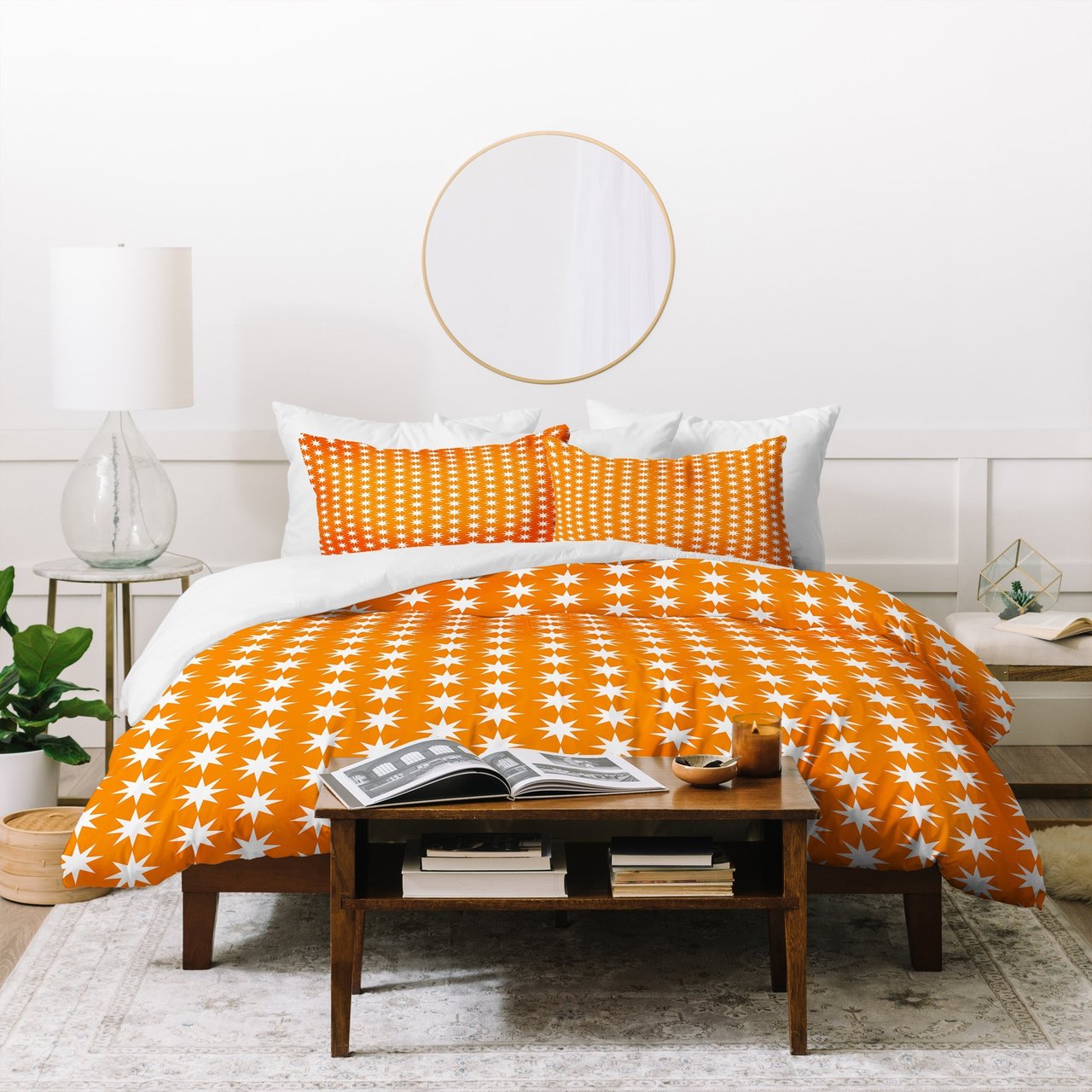 Caroline Okun Tangerine Glow Duvet Cover