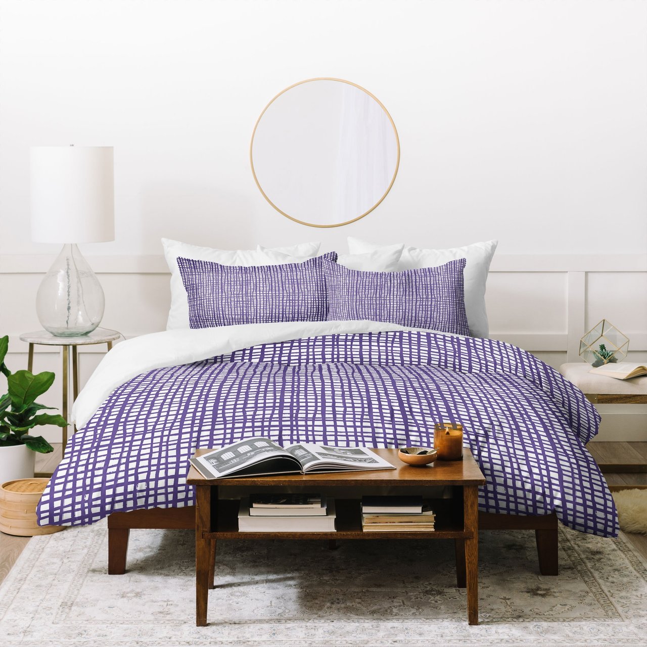 Caroline Okun Ultra Violet Weave Duvet Cover Bedding Sets