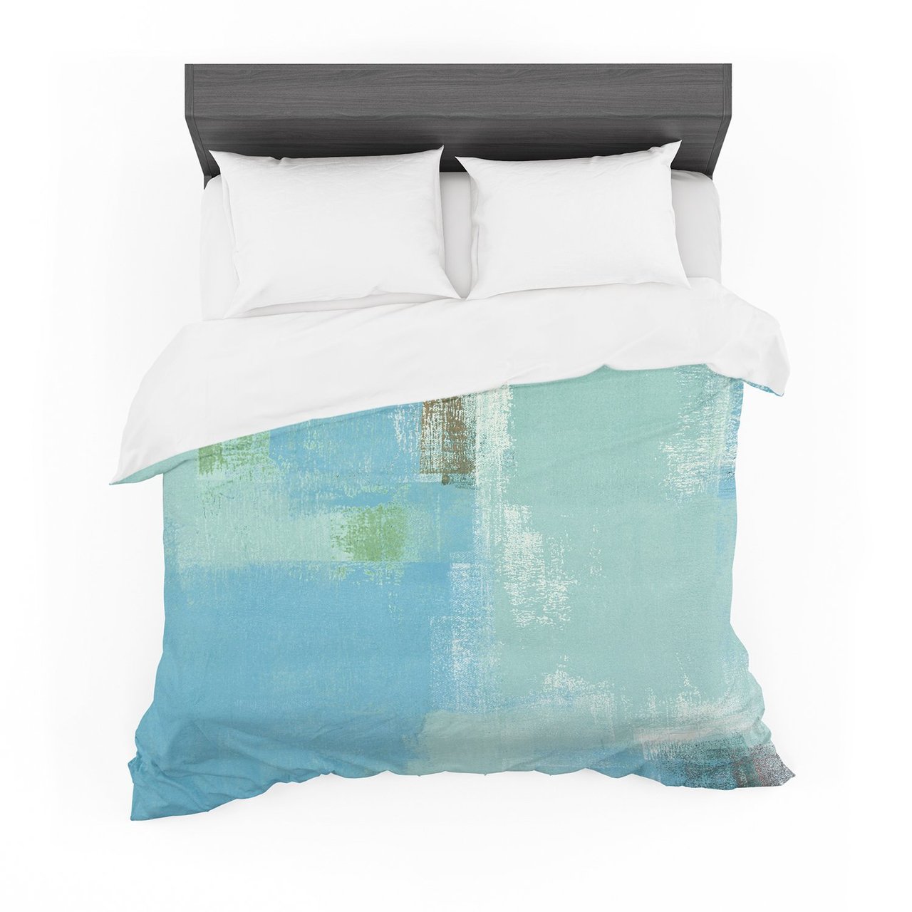 CarolLynn Tice ‘Announced’ Aqua Green Featherweight3D Customized Duvet Cover Bedding Sets