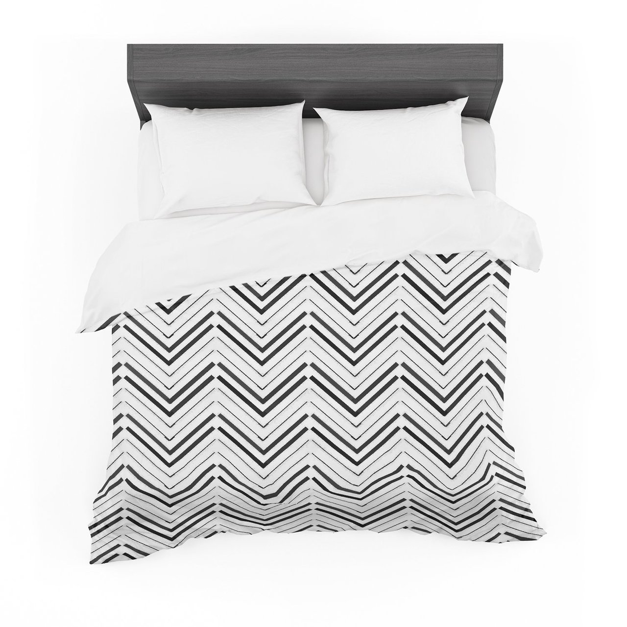 CarolLynn Tice ‘Distinct’ Black White Featherweight3D Customized Duvet Cover Bedding Sets