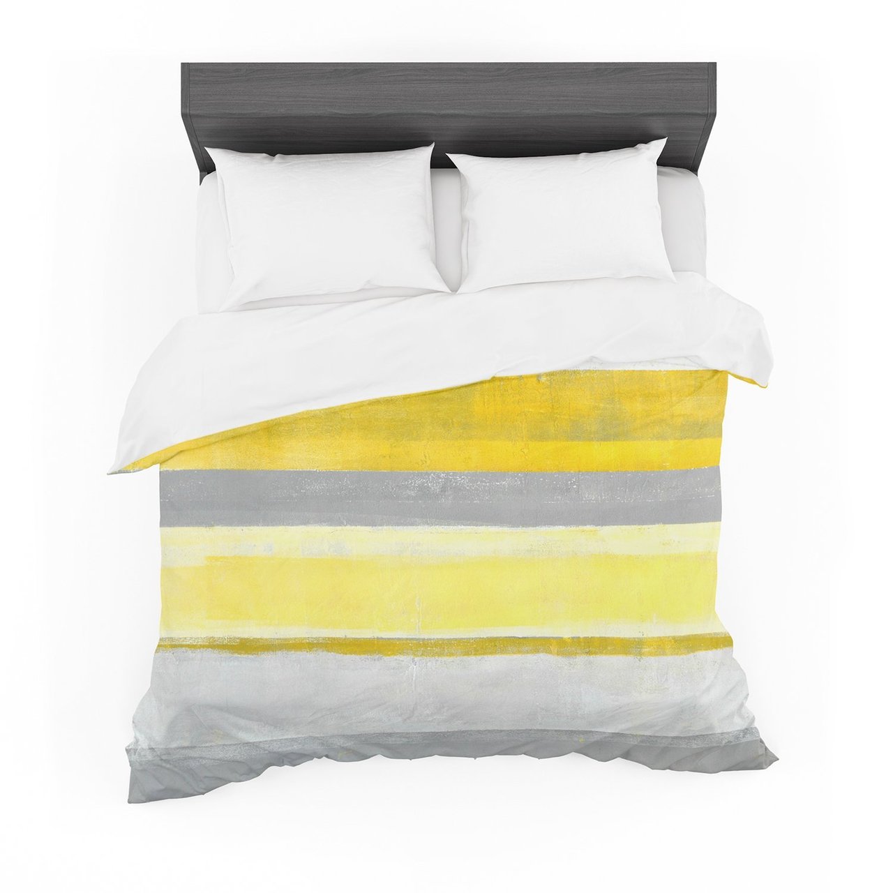 CarolLynn Tice ‘Lemon’ Yellow Gray Featherweight3D Customized Duvet Cover Bedding Sets