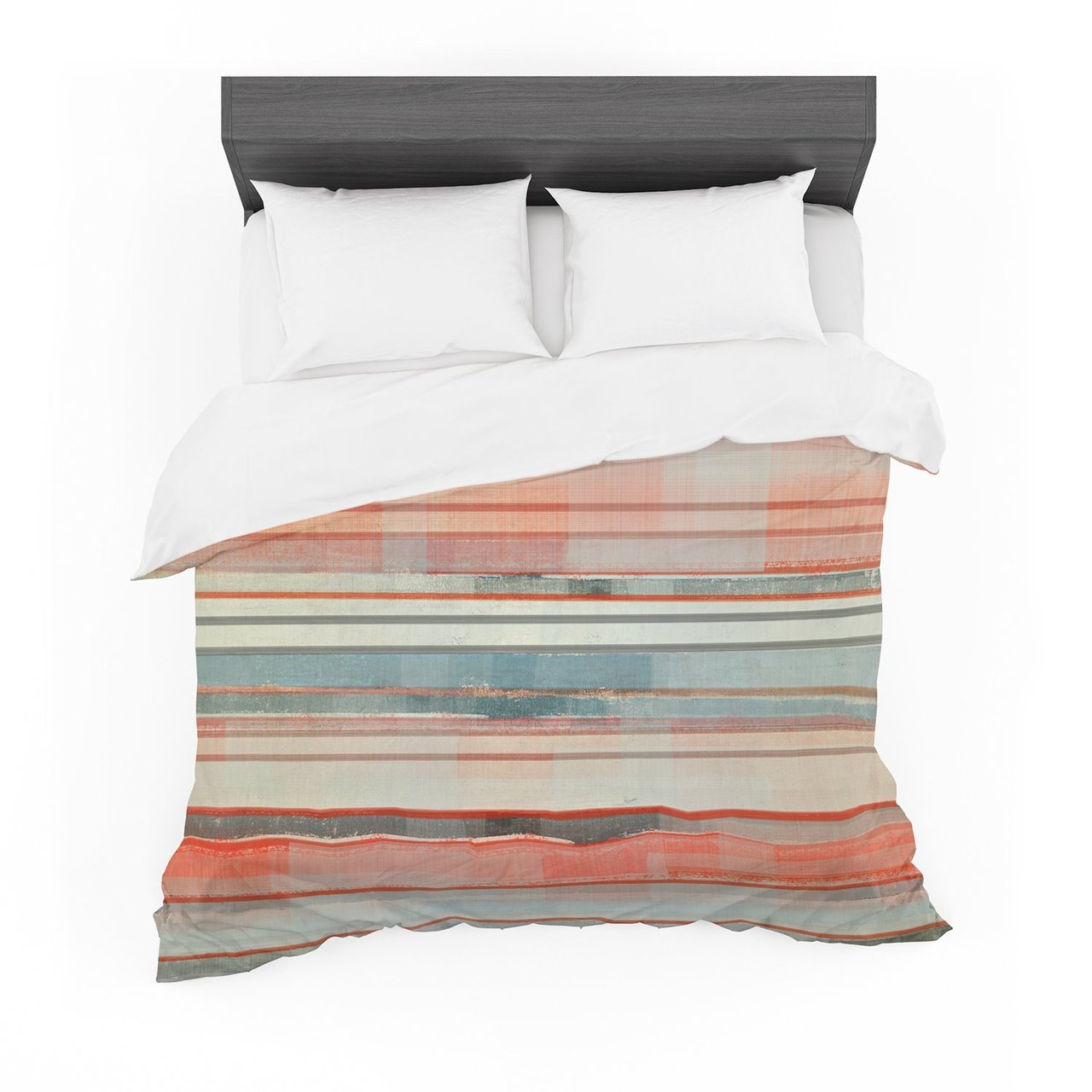 CarolLynn Tice ‘Patton’ Orange Teal Featherweight3D Customized Duvet Cover Bedding Sets