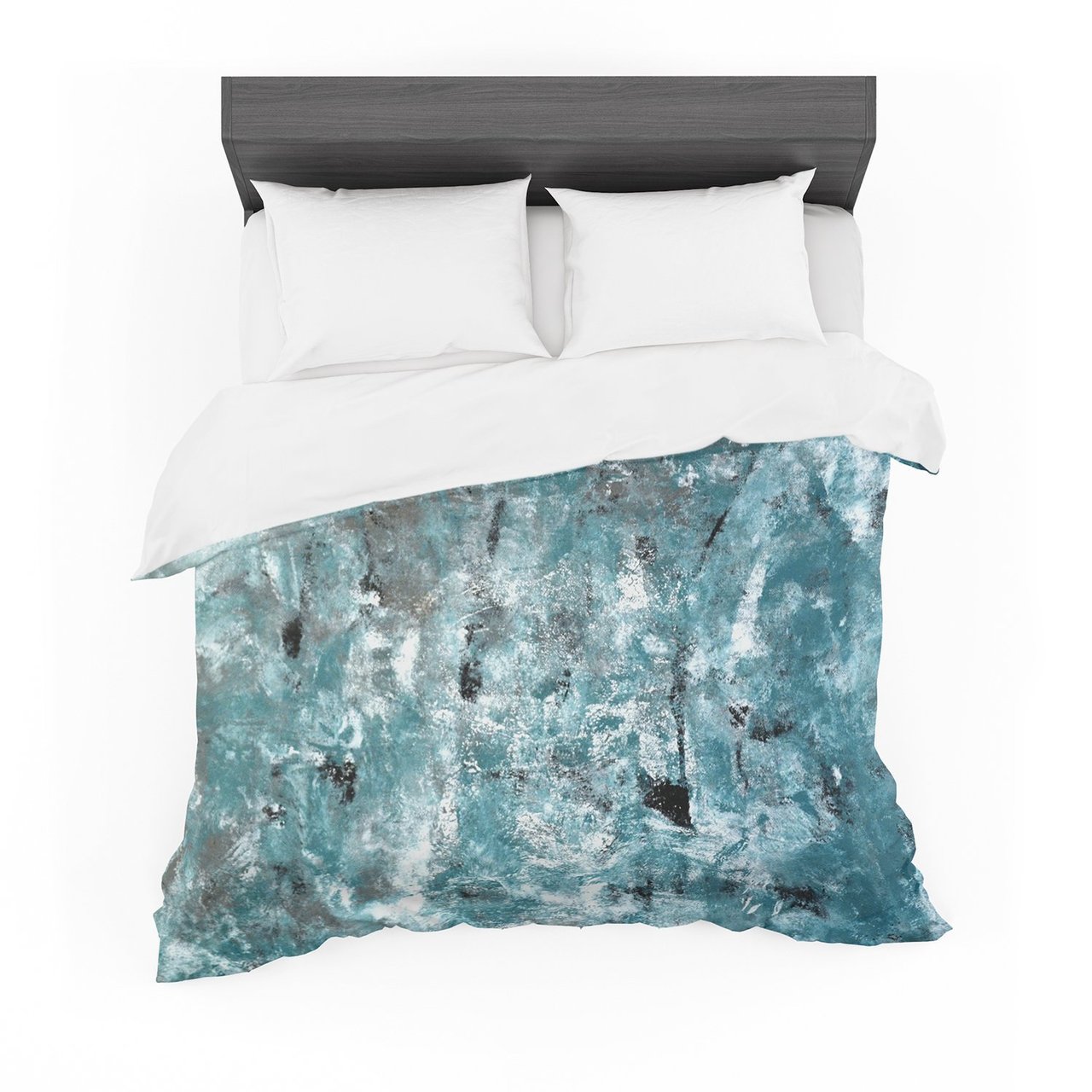 CarolLynn Tice ‘Shuffling’ Teal Blue Featherweight3D Customized Duvet Cover Bedding Sets