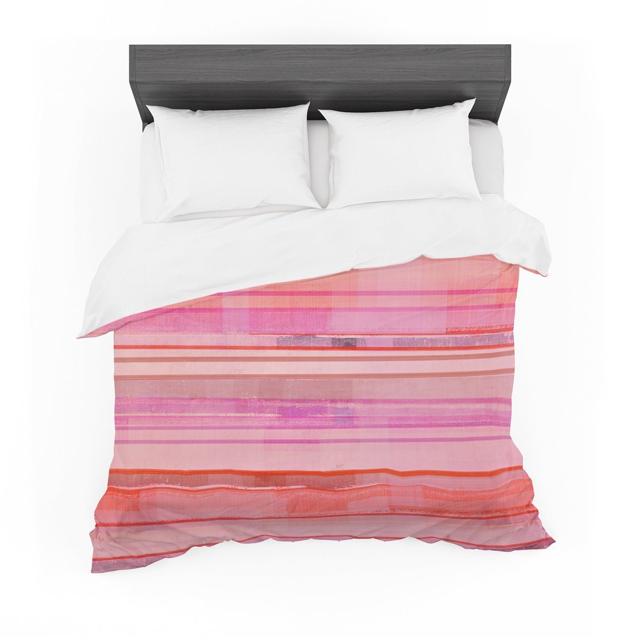 CarolLynn Tice ‘Starwberryhortcake’ Pinktripes Featherweight3D Customized Duvet Cover Bedding Sets