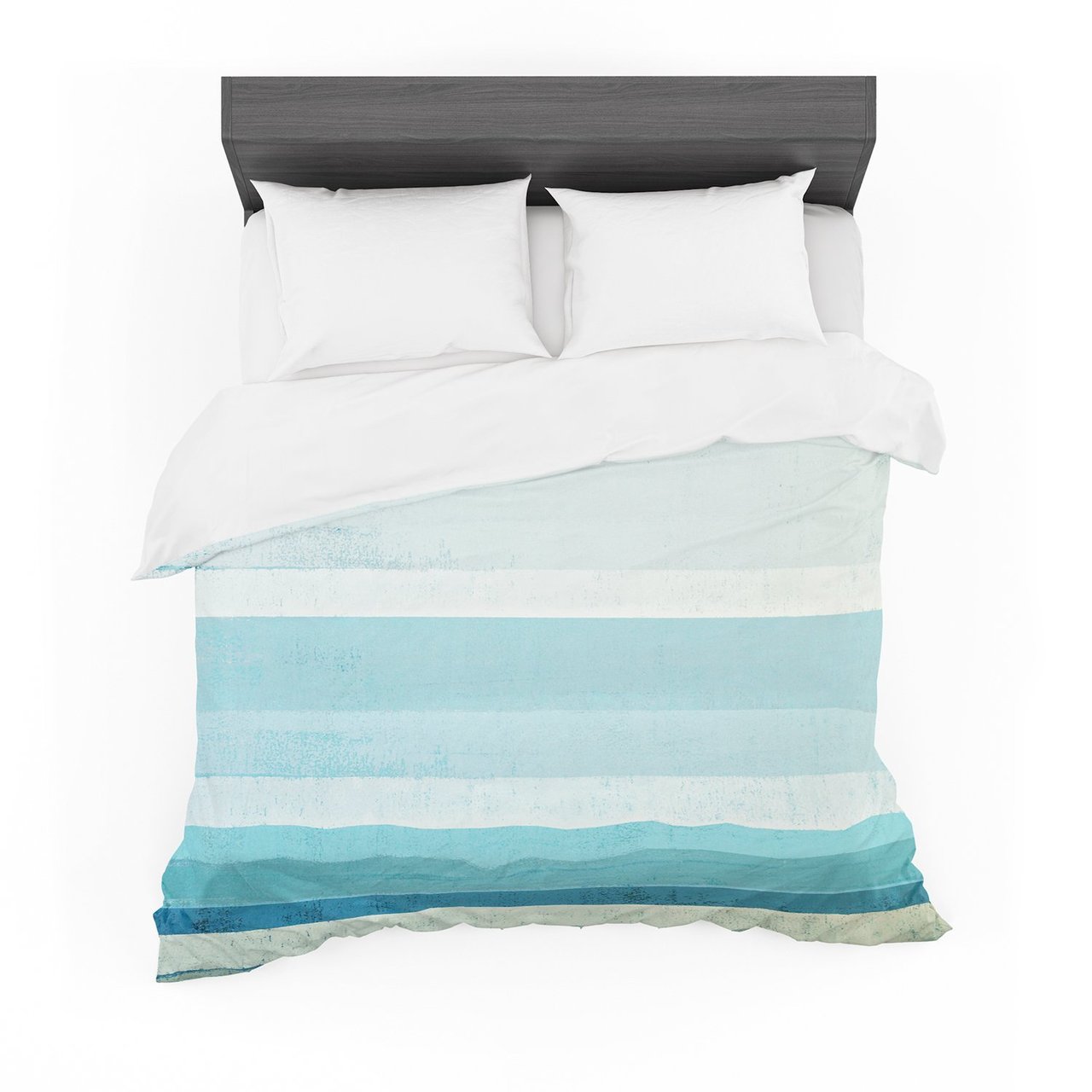CarolLynn Tice ‘Waves’ Blue Aqua Featherweight3D Customized Duvet Cover Bedding Sets