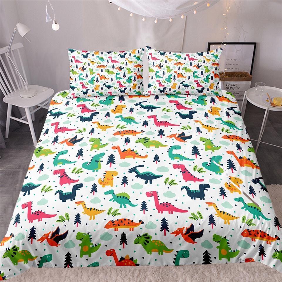 Cartoon Dinosaur 3D Customized Duvet Cover Bedding Sets