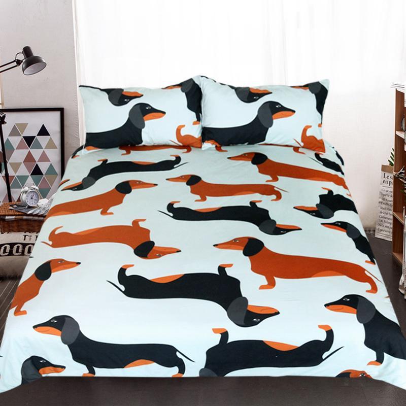 Cartoon Dog Kids 3D Customized Duvet Cover Bedding Sets