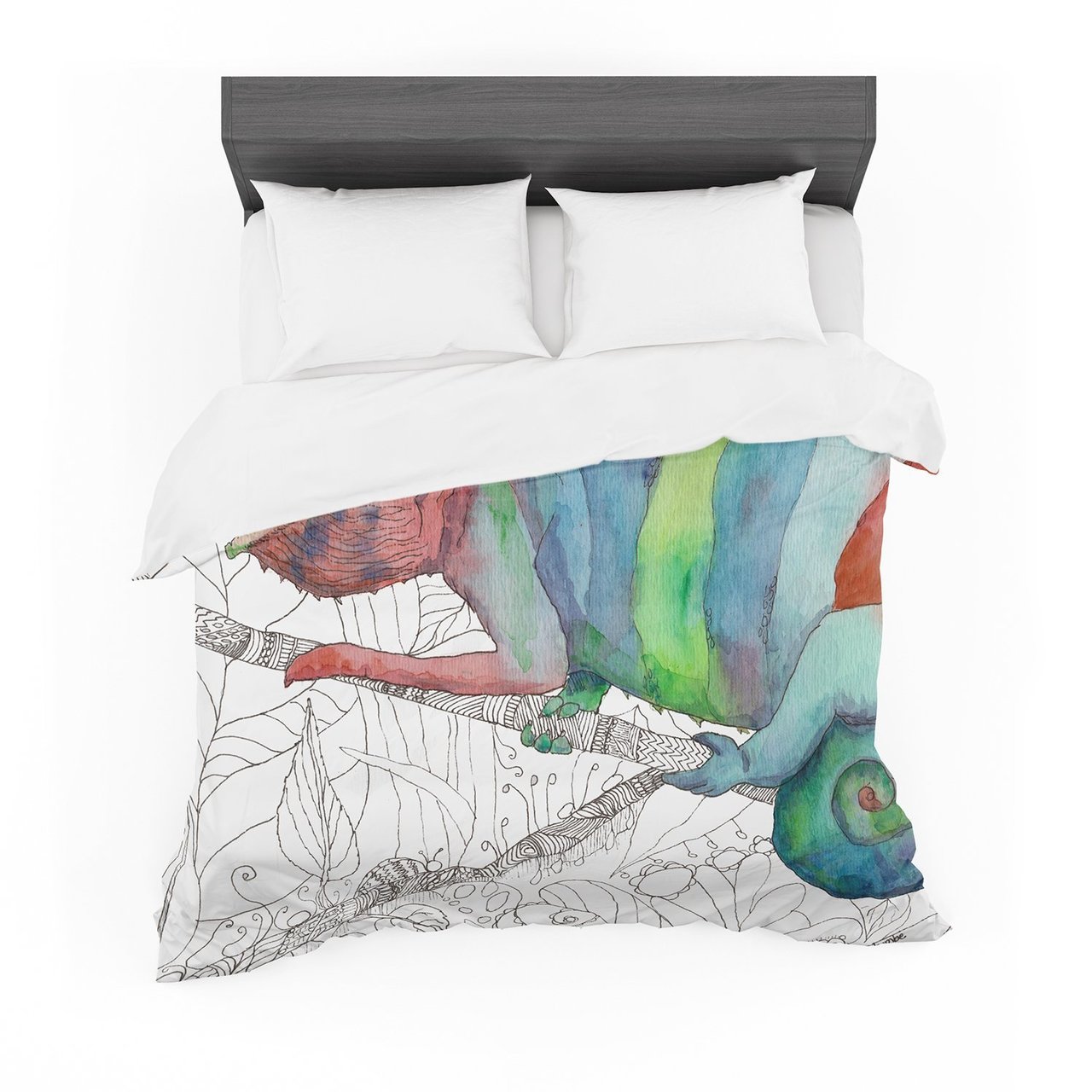 Catherine Holcombe ‘Chameleon Fail’ Cotton3D Customized Duvet Cover Bedding Sets