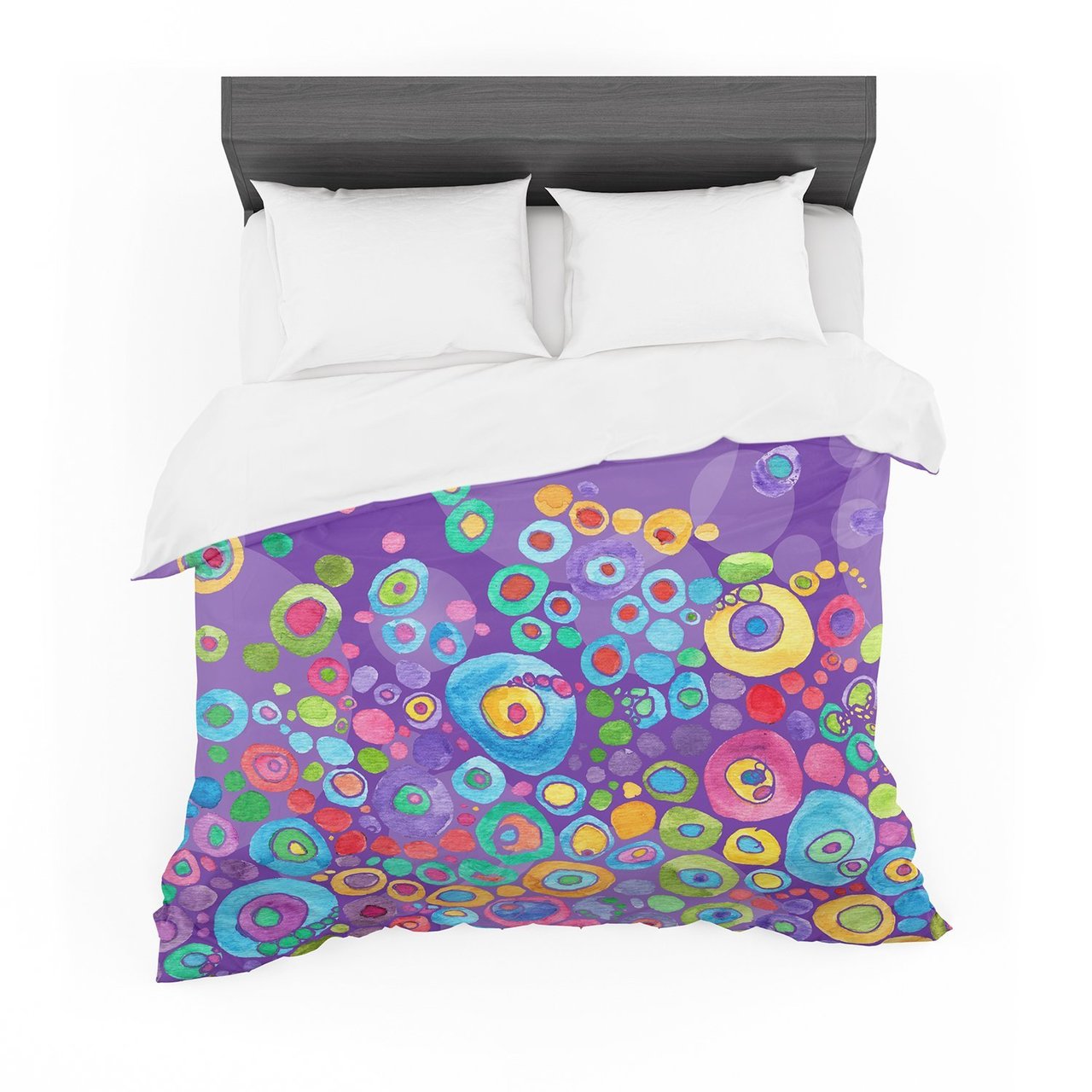 Catherine Holcombe ‘Inner Circle Purple’ Lavender Featherweight3D Customized Duvet Cover Bedding Sets