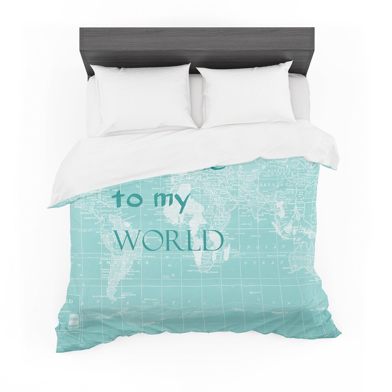 Catherine Holcombe ‘Welcome to my World Quote’ Featherweight3D Customized Duvet Cover Bedding Sets