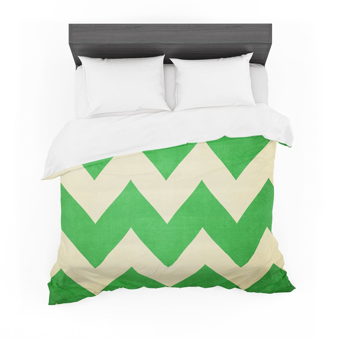 Catherine McDonald ‘Grannymith’ Green Chevron Featherweight3D Customized Duvet Cover Bedding Sets