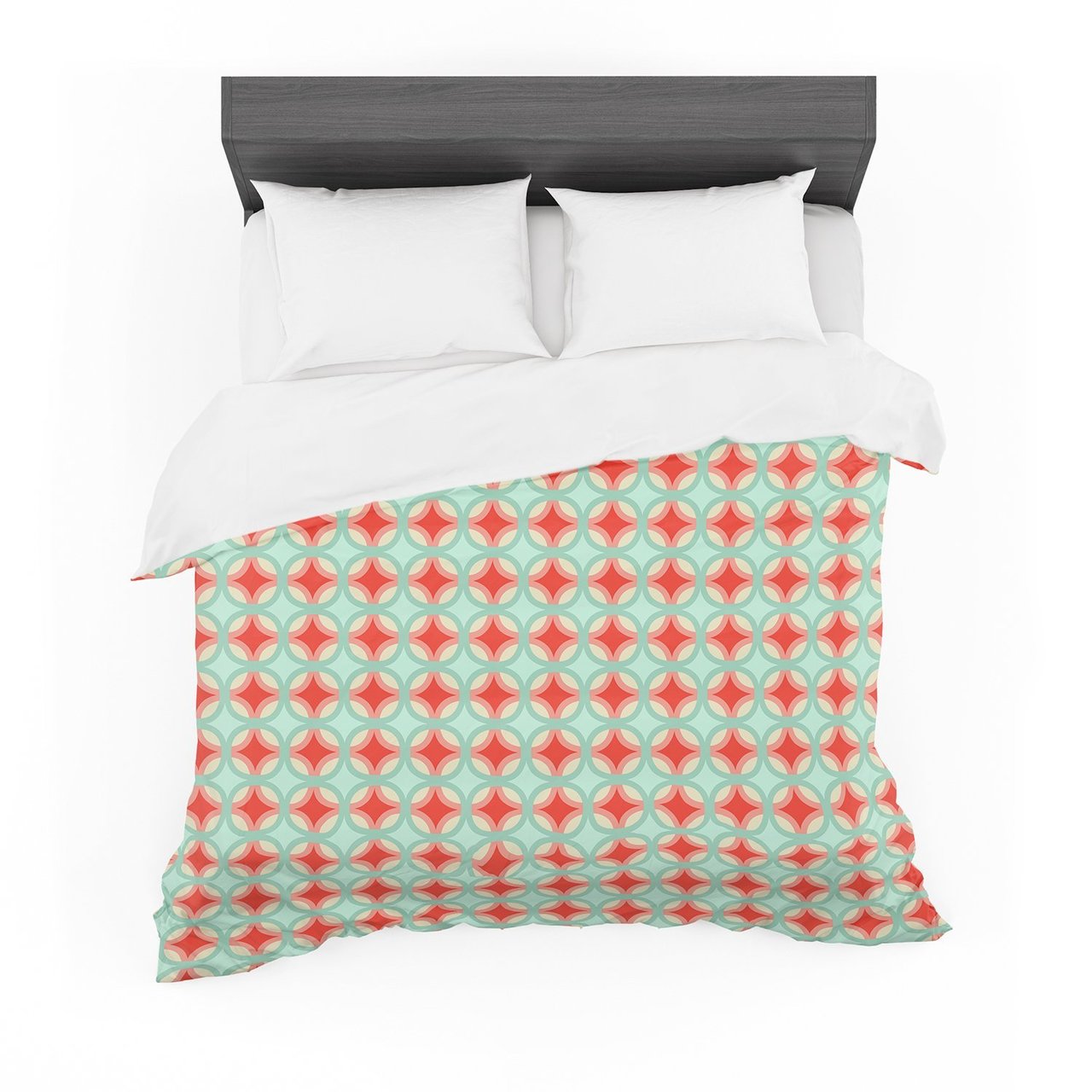 Catherine McDonald ‘Retro Circles’ Featherweight3D Customized Duvet Cover Bedding Sets