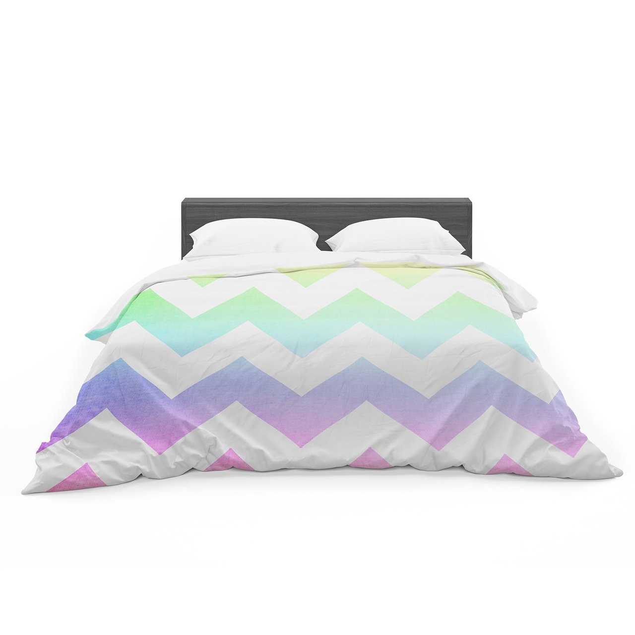 Catherine McDonald ‘Water Color’ Chevron Featherweight3D Customized Duvet Cover Bedding Sets