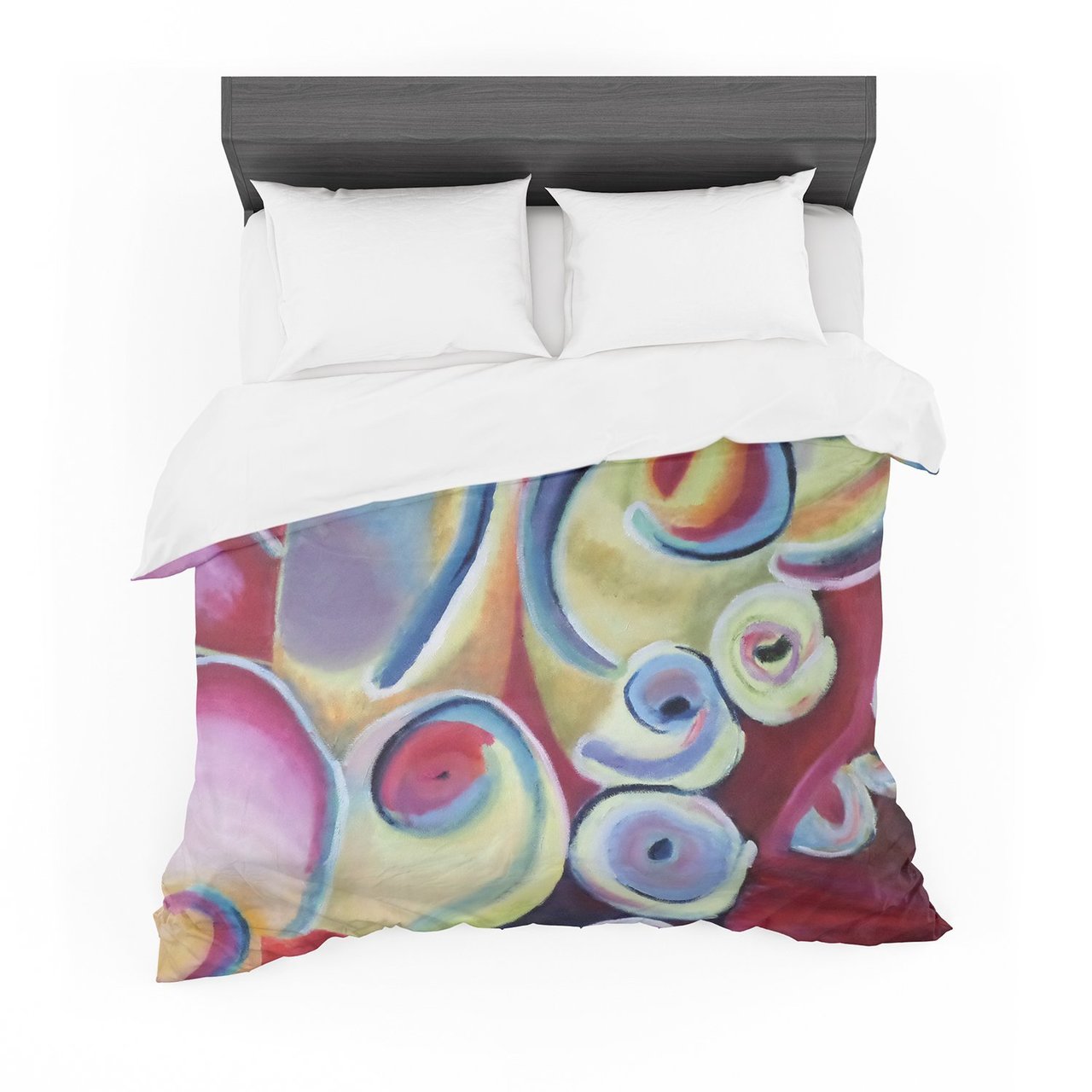 Cathy Rodgers ‘Groovy’ Rainbow Flowers Featherweight3D Customized Duvet Cover Bedding Sets