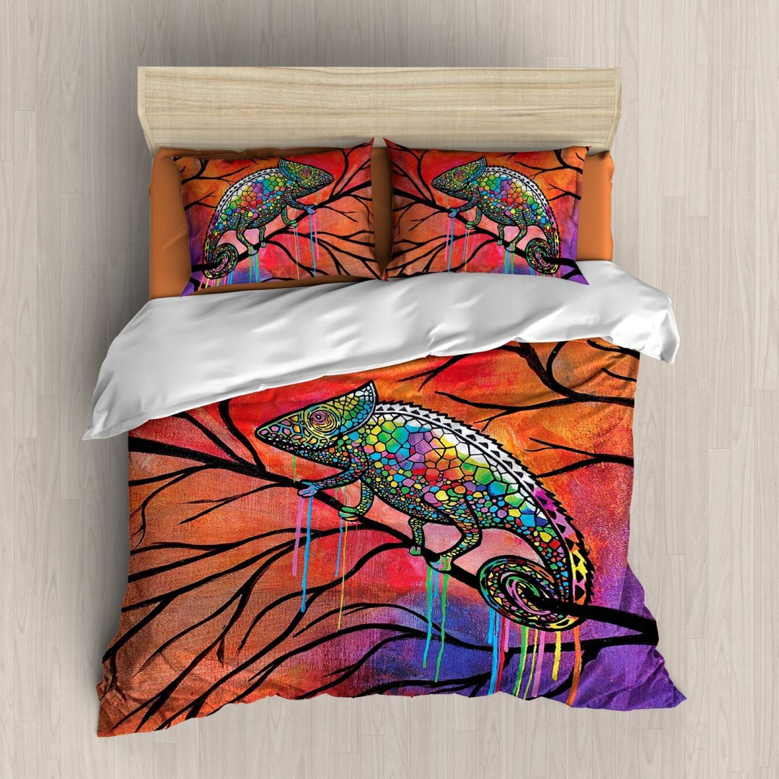 Chameleon 3D Customized Duvet Cover Bedding Sets