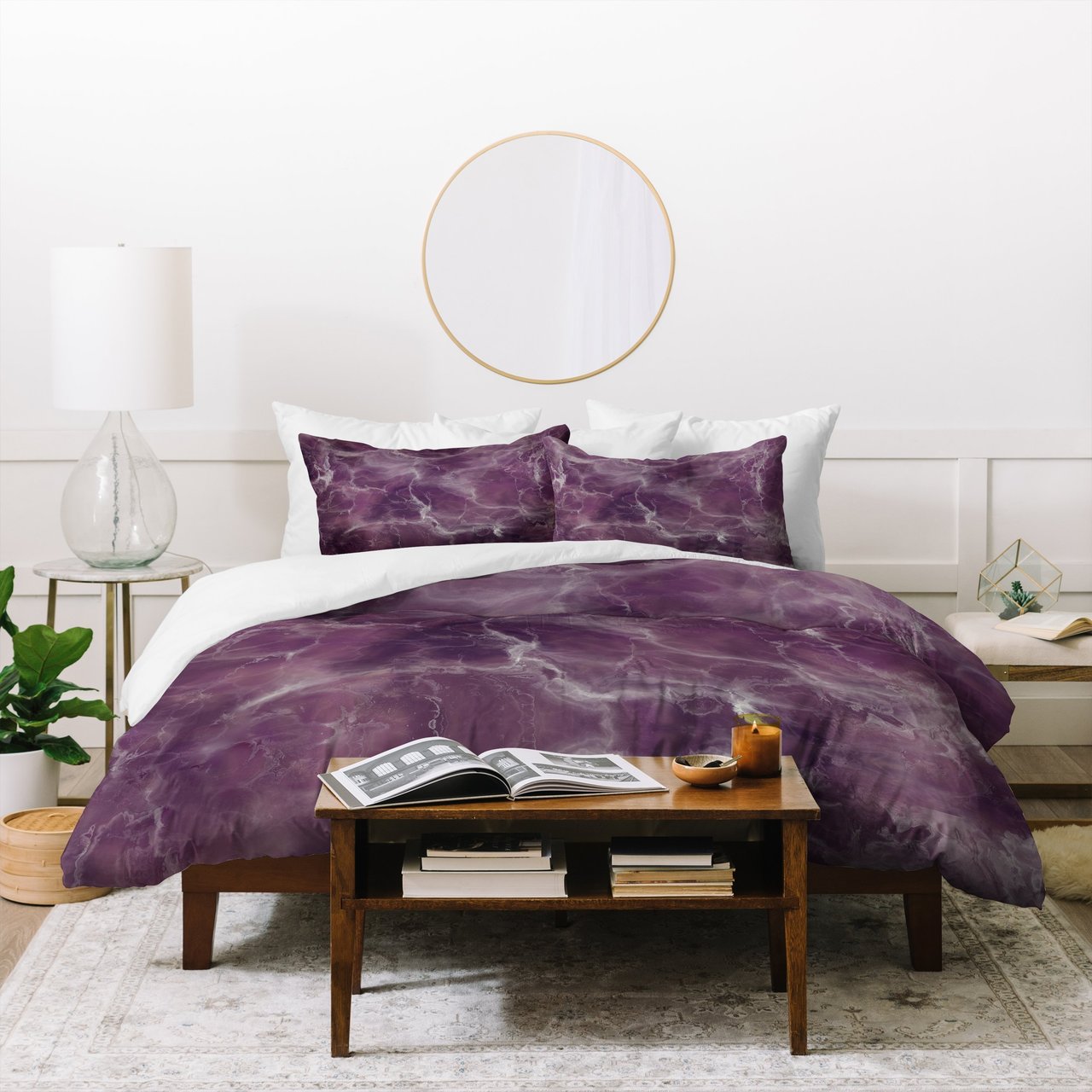 Chelsea Victoria Amethyst Marble Duvet Cover Bedding Sets