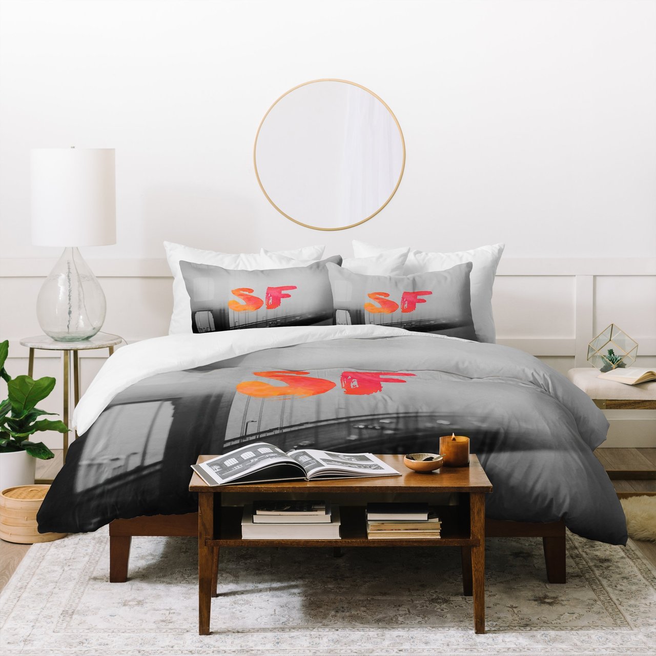 Chelsea Victoria Golden Gate Noir Duvet Cover Bedding Sets