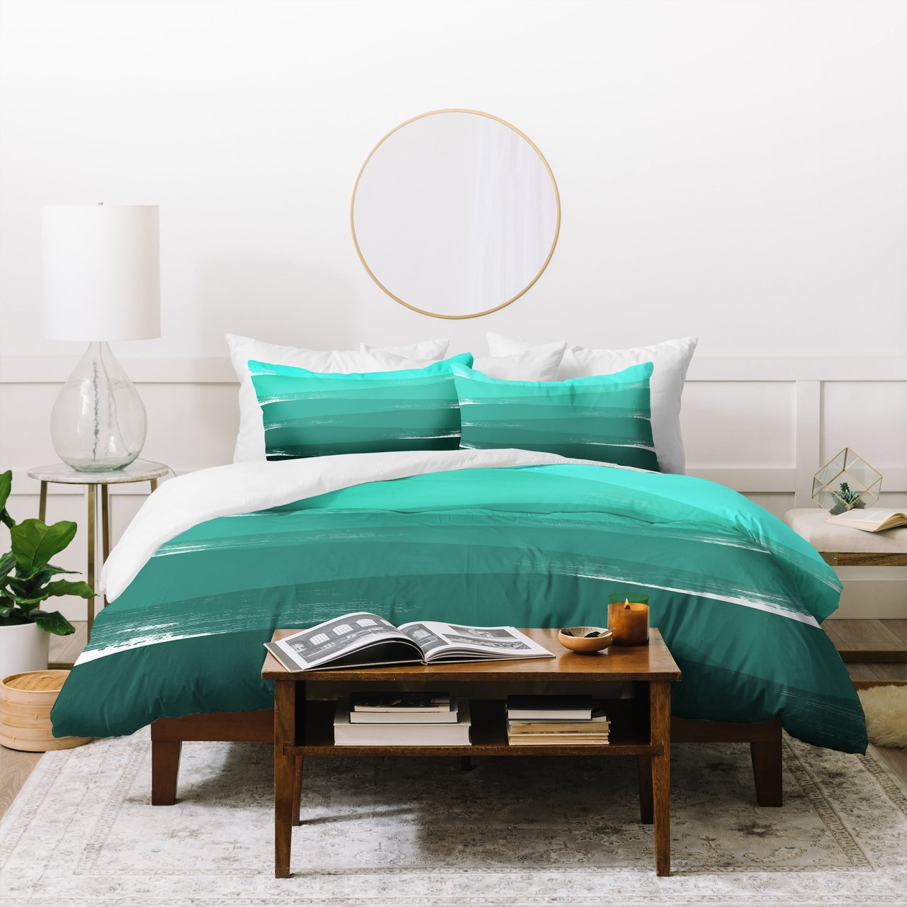 Chelsea Victoria Green Ombre Duvet Cover