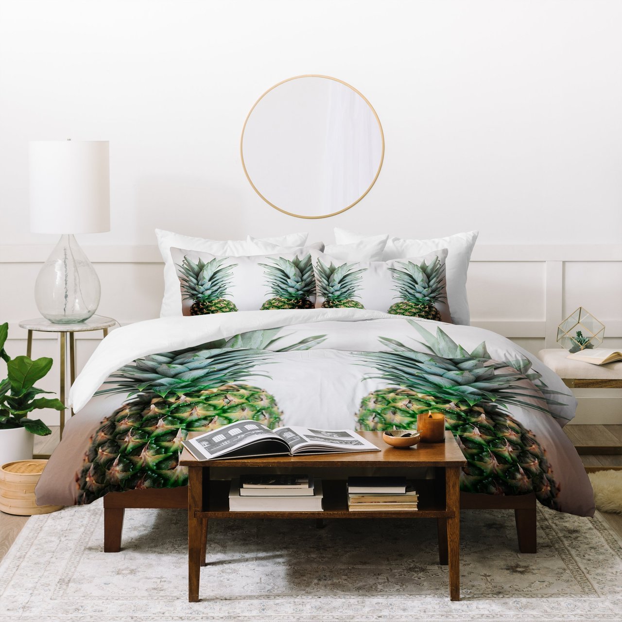 Chelsea Victoria How About Those Pineapples Duvet Cover