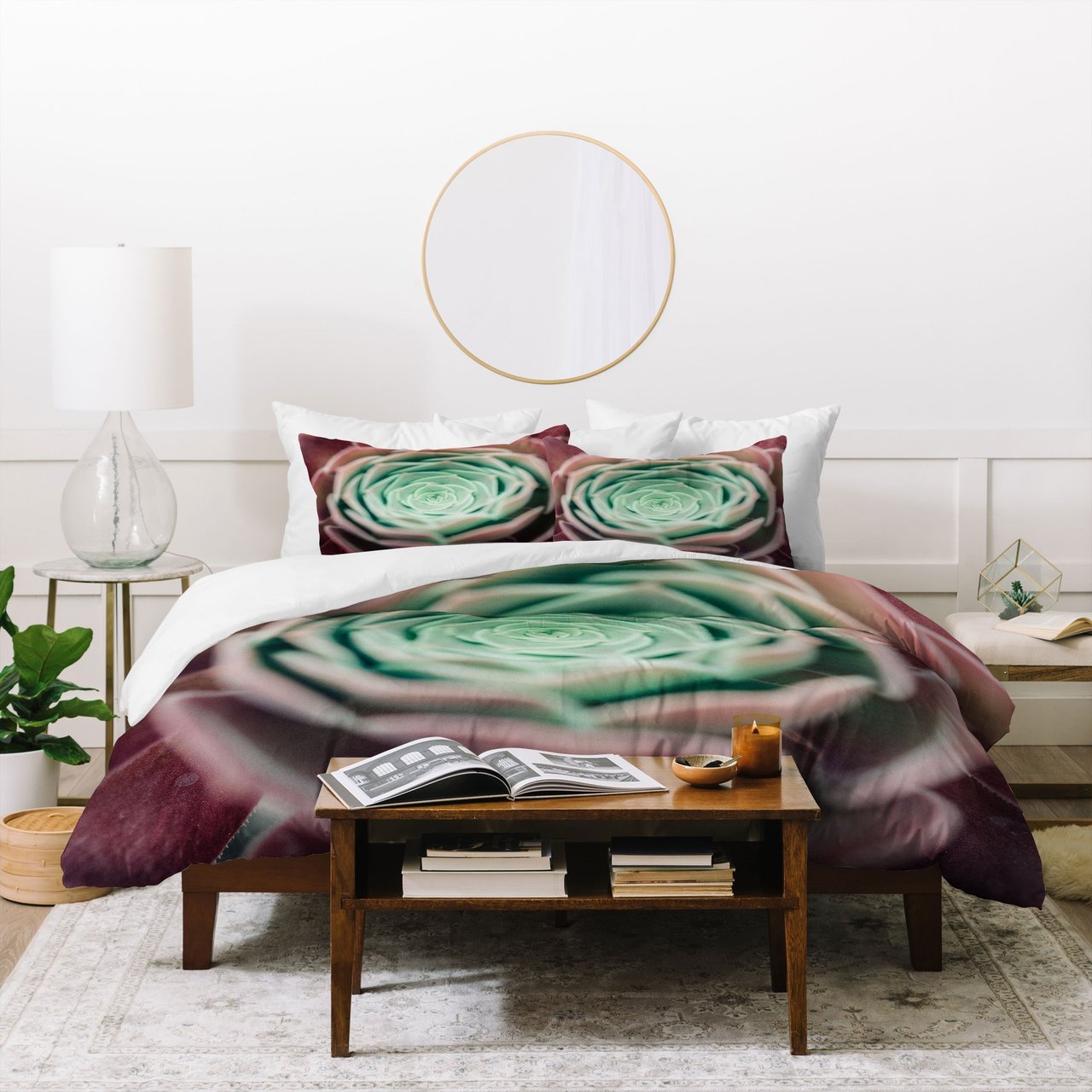 Chelsea Victoria Ombre Succulent Duvet Cover