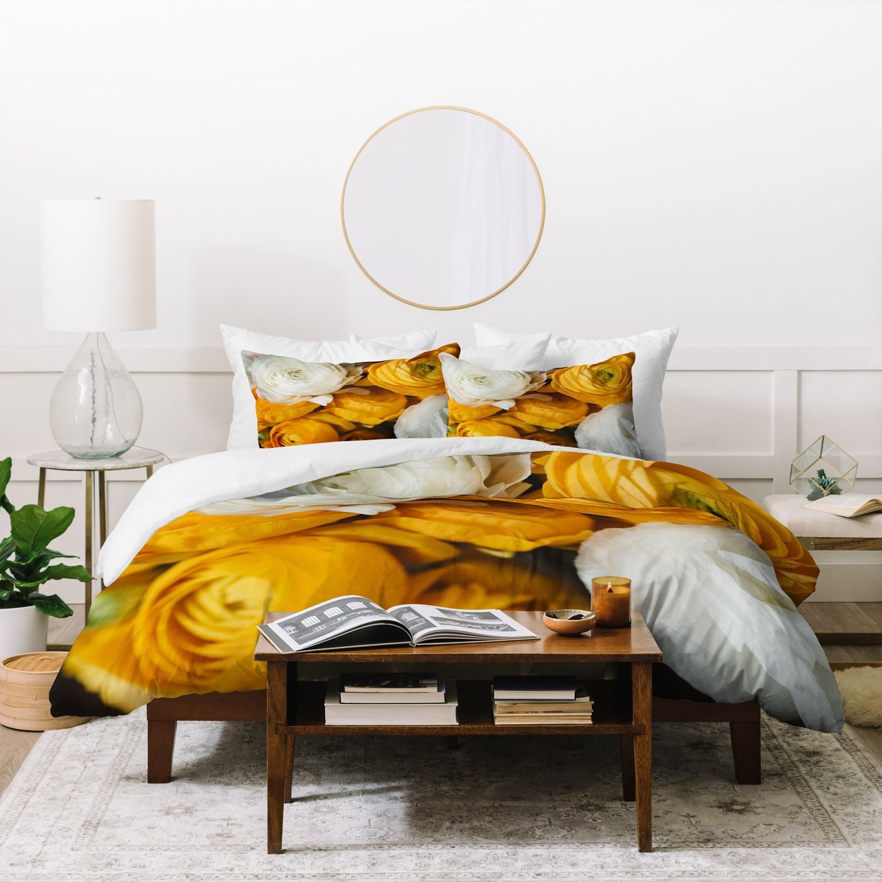 Chelsea Victoria Ranunculus Bouquet Duvet Cover