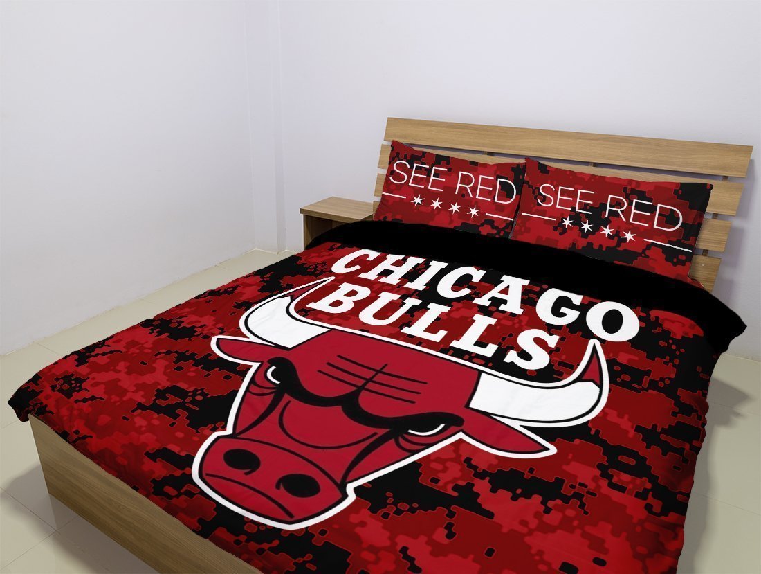 Chicago Bulls 3D Customized Duvet Cover Bedding Sets